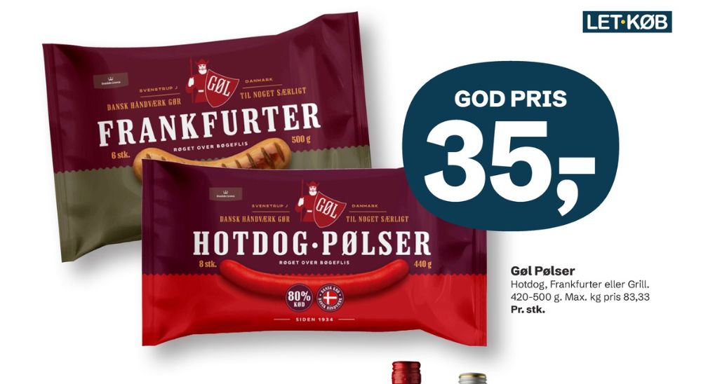 Gøl, Grillpølser