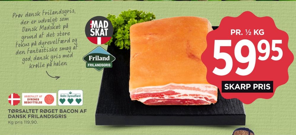 FRILAND Frilandsgris, Bacon