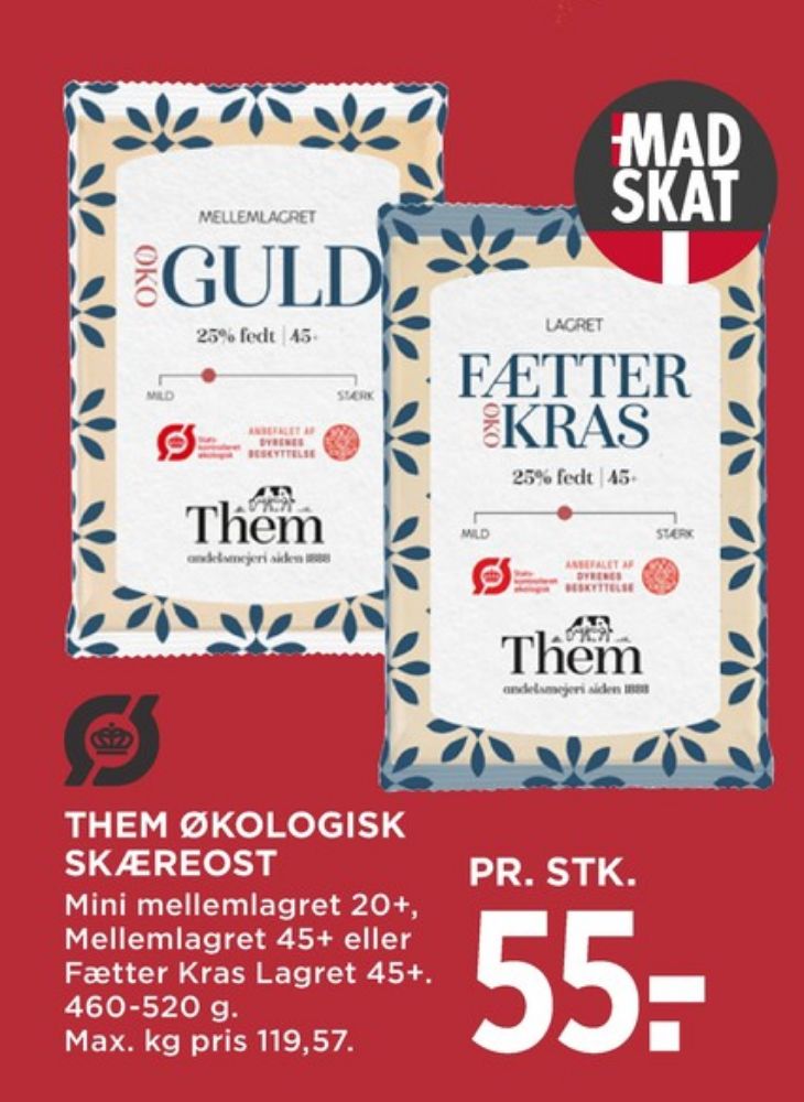 Them Ost, Skæreost Fætter Kras lagret