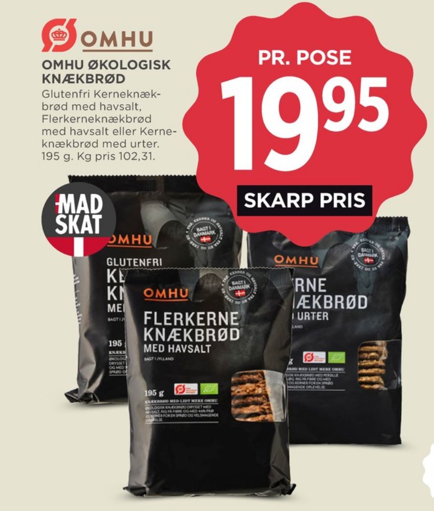 OMHU, Flerkerneknækbrød med Havsalt