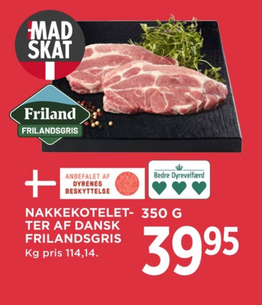 Friland, Nakkekoteletter