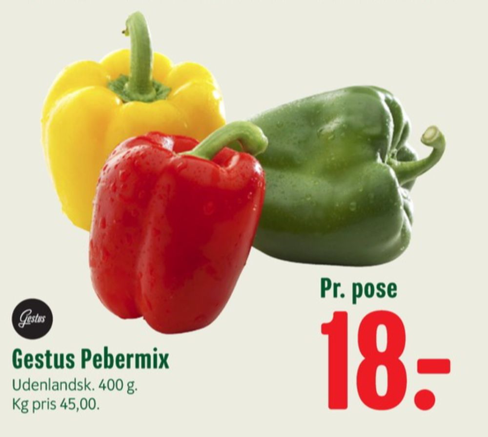 Gestus, Peberfrugt