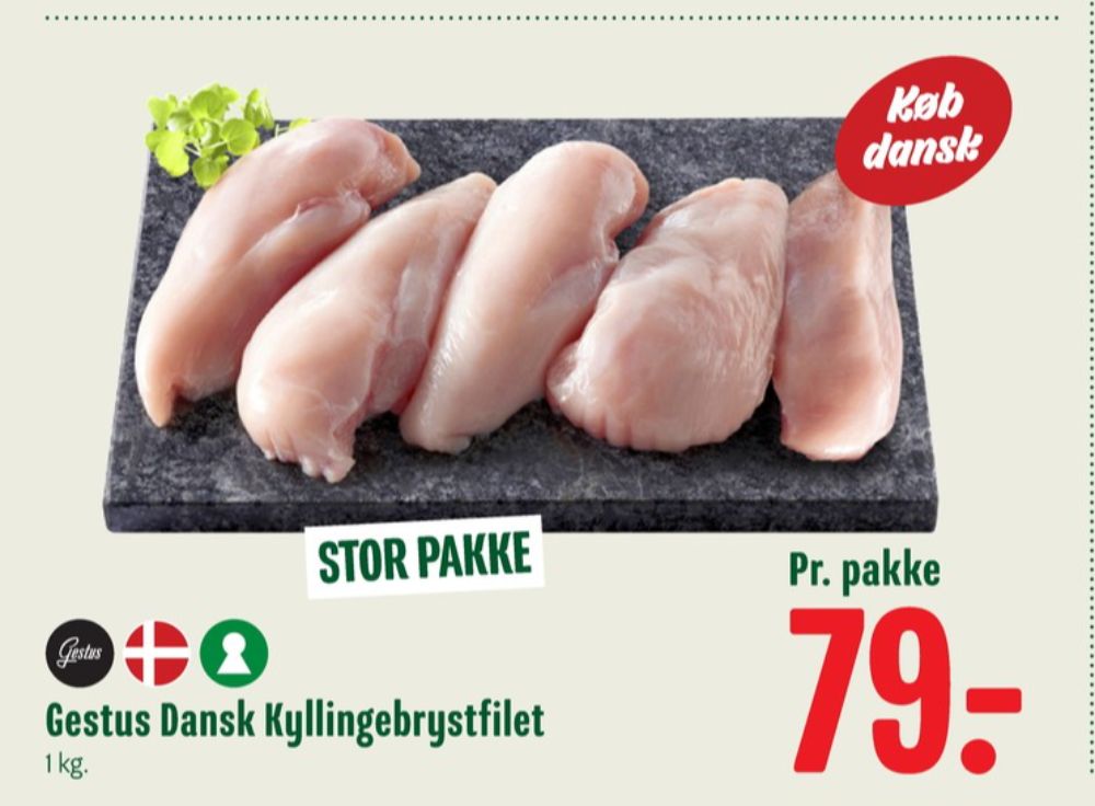 Gestus, Kyllingebrystfilet