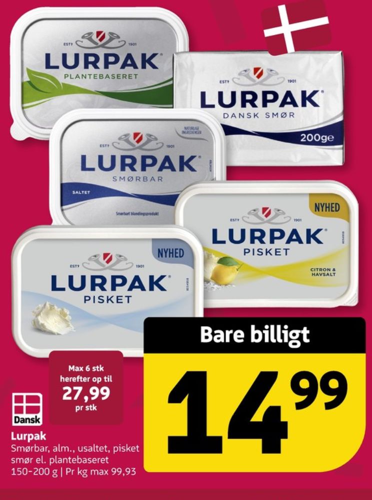 Lurpak, Smørbar