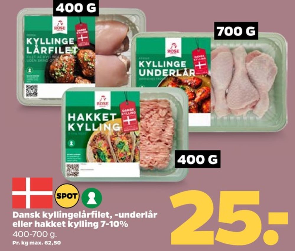 Rose, Kyllingeunderlår