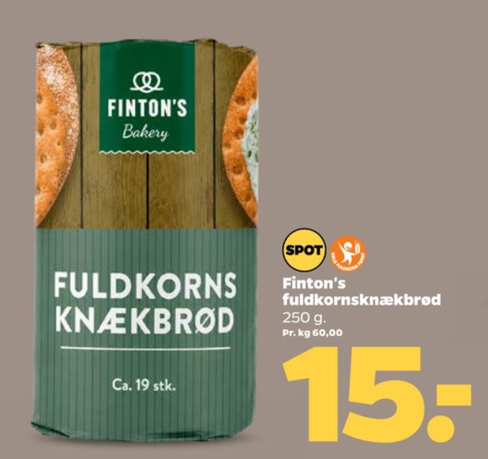 Fintons, Fuldkorn knækbrød