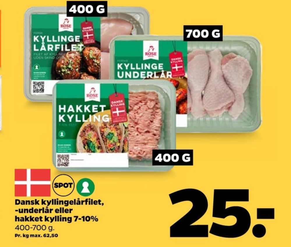 Rose, Kyllingeunderlår