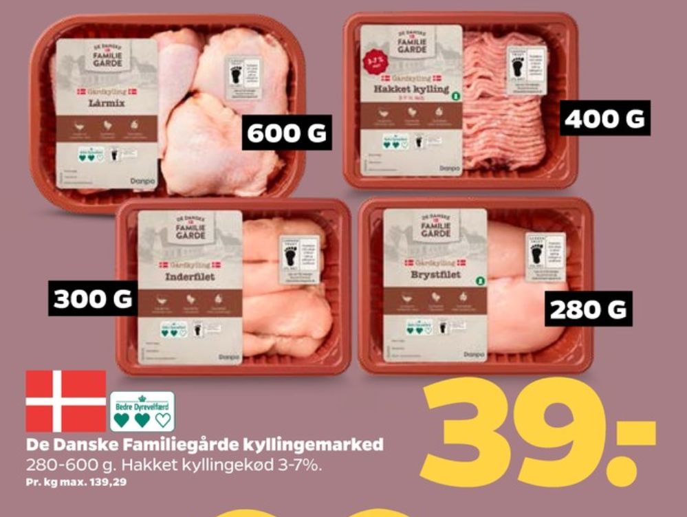 De Danske Familiegårde, Kyllingelårmix