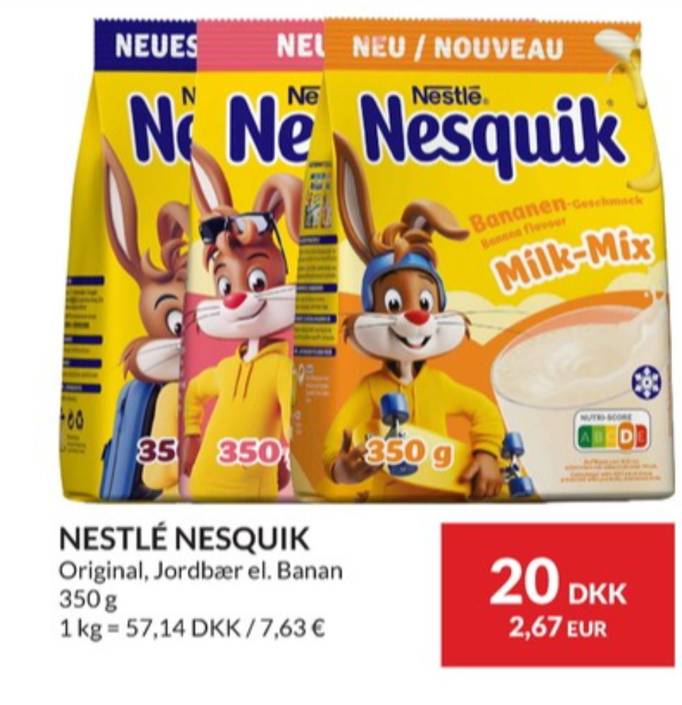 Nestlé Nesquik, Kakaodrikspulver