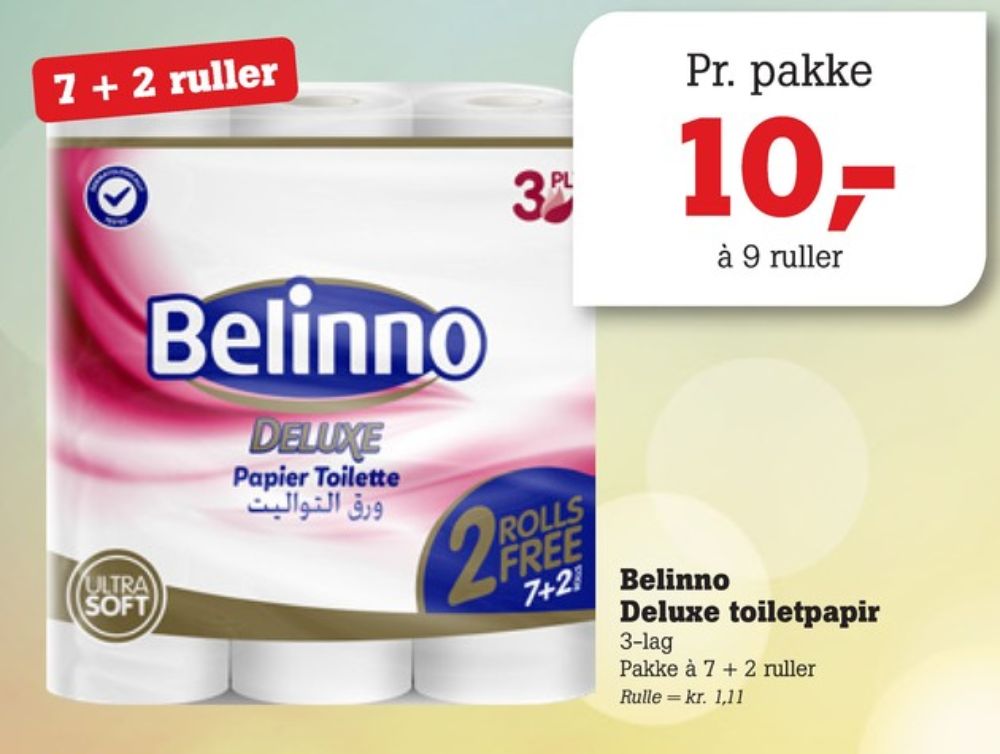 Belinno Deluxe, Toiletpapir