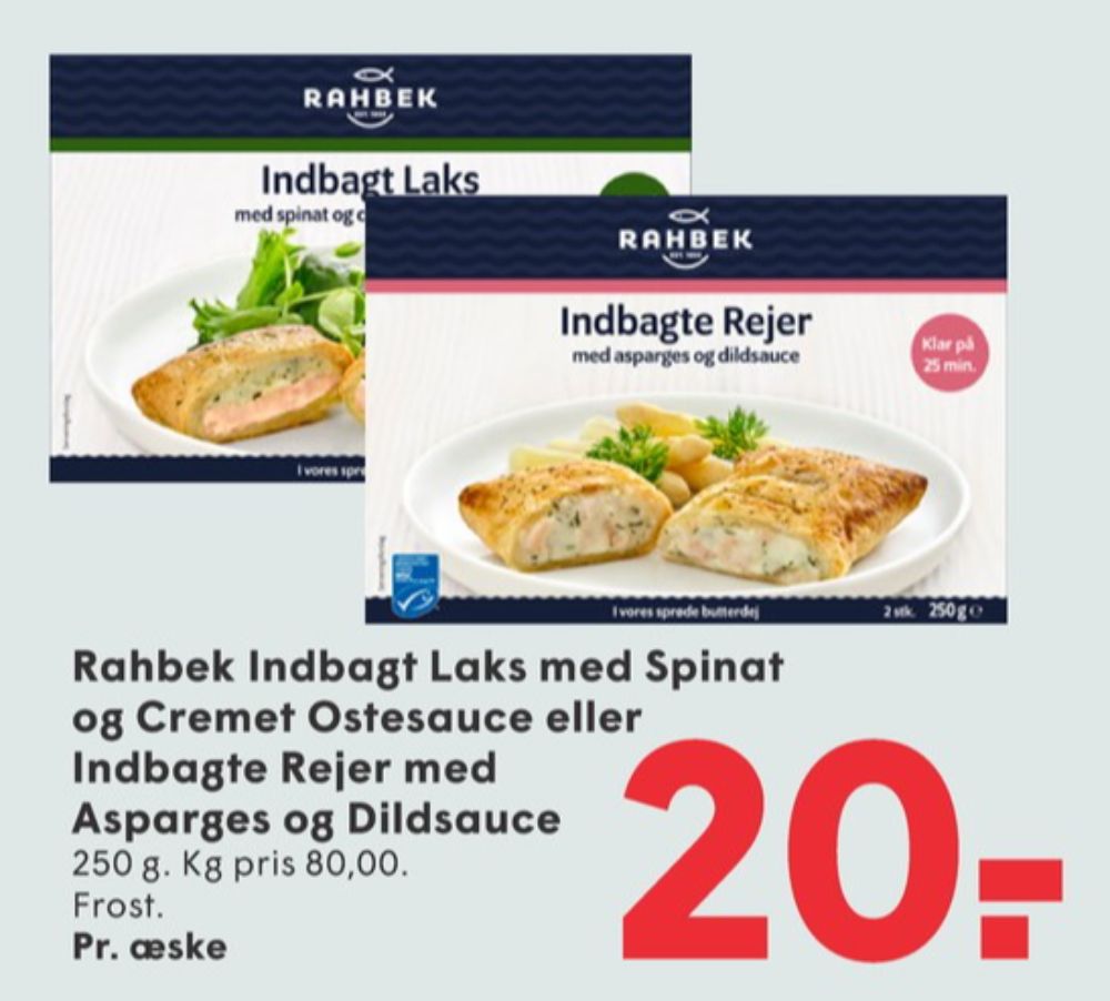 Rahbek, Indbagte Rejer med Asparges og Dildsauce