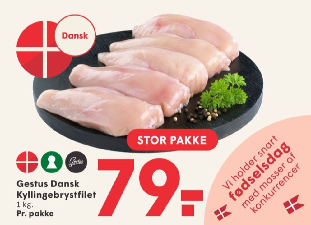 Gestus, Kyllingebrystfilet