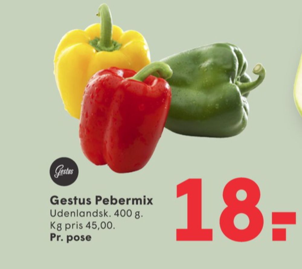 Gestus, Peberfrugt