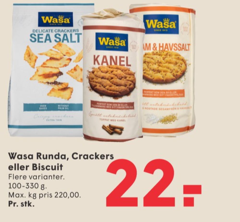 Wasa, Kanel knækbrød