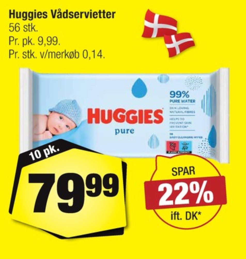 Huggies, Vådservietter