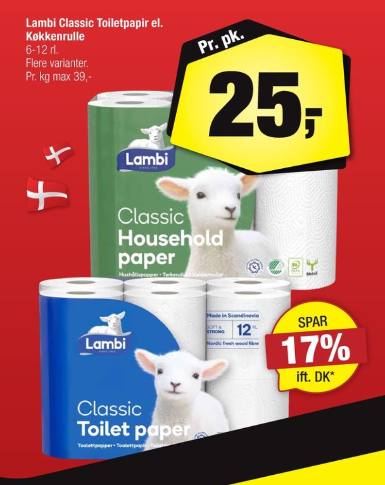 Lambi Classic, Toiletpapir
