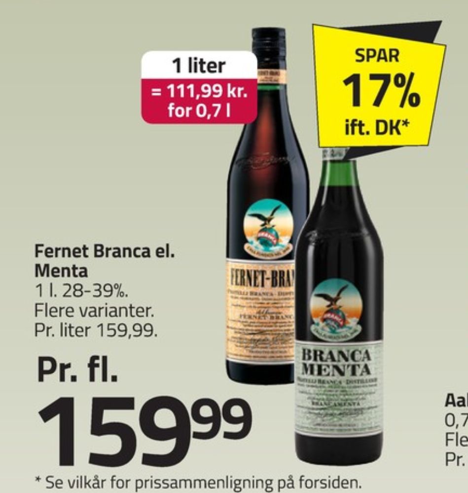 Fernet Branca, Bitter