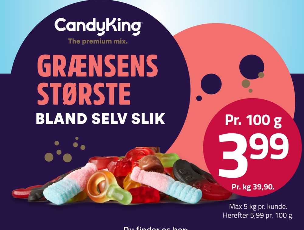 Candy King, Bland selv slik