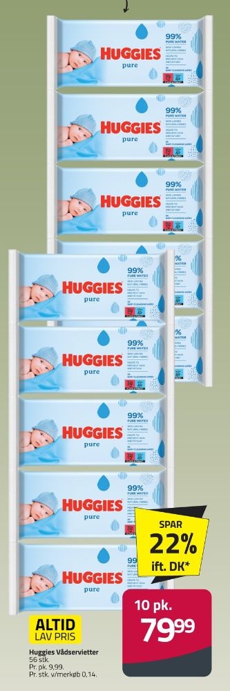 Huggies, Vådservietter