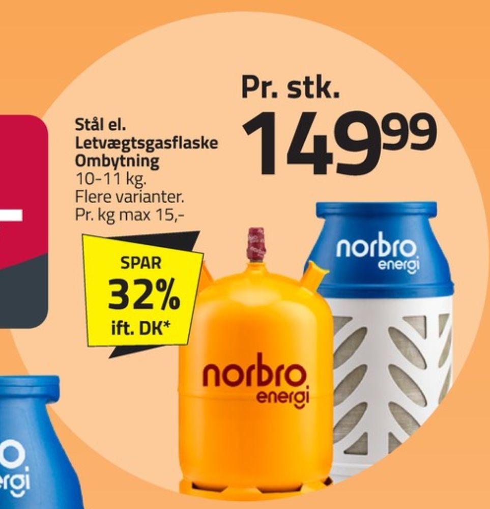 Norbro, Gasflaske