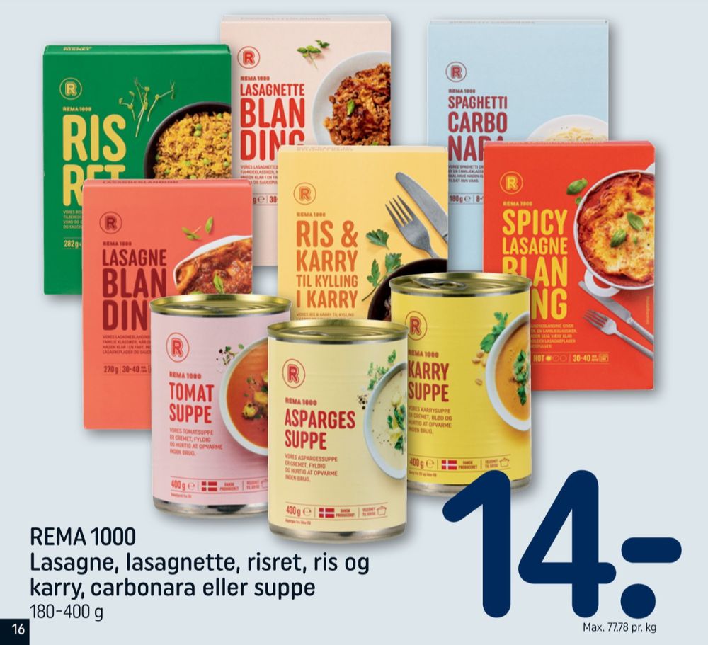 Rema 1000, Aspargessuppe