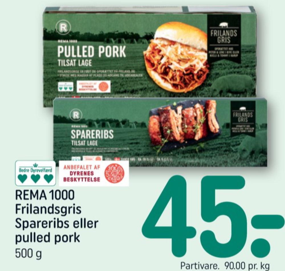 Rema 1000, Spareribs