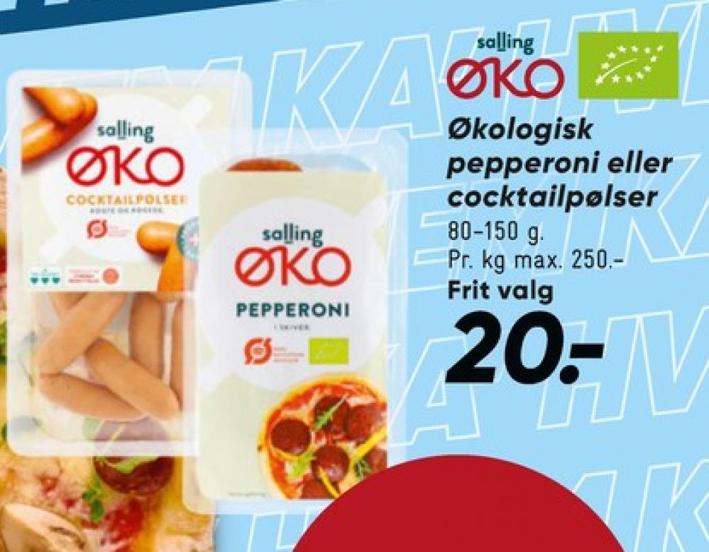 Salling ØKO, Cocktailpølser