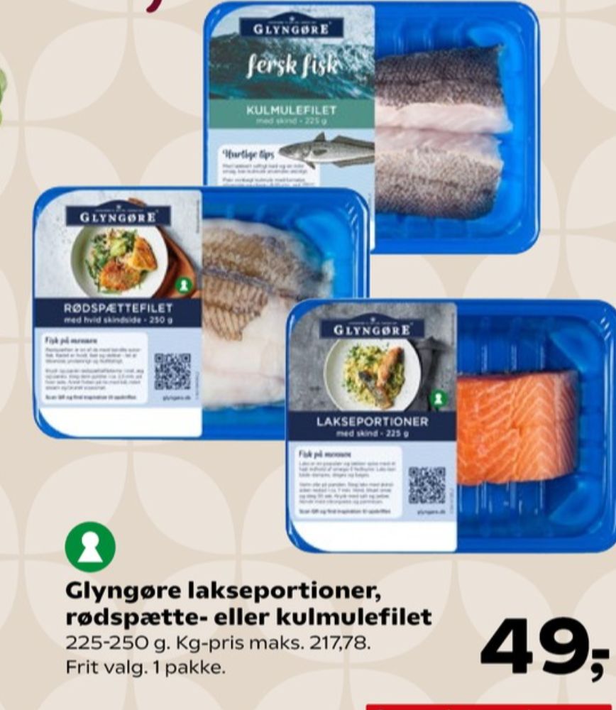 Glyngøre, Lakseportioner
