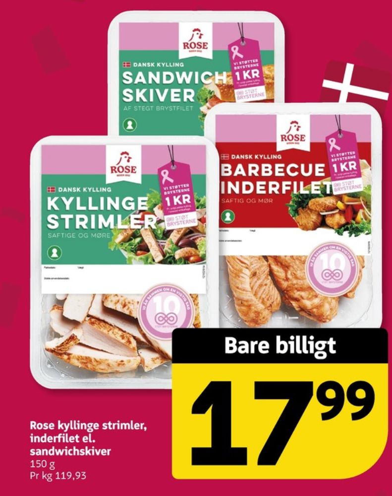 Rose, Kyllingeinderfilet