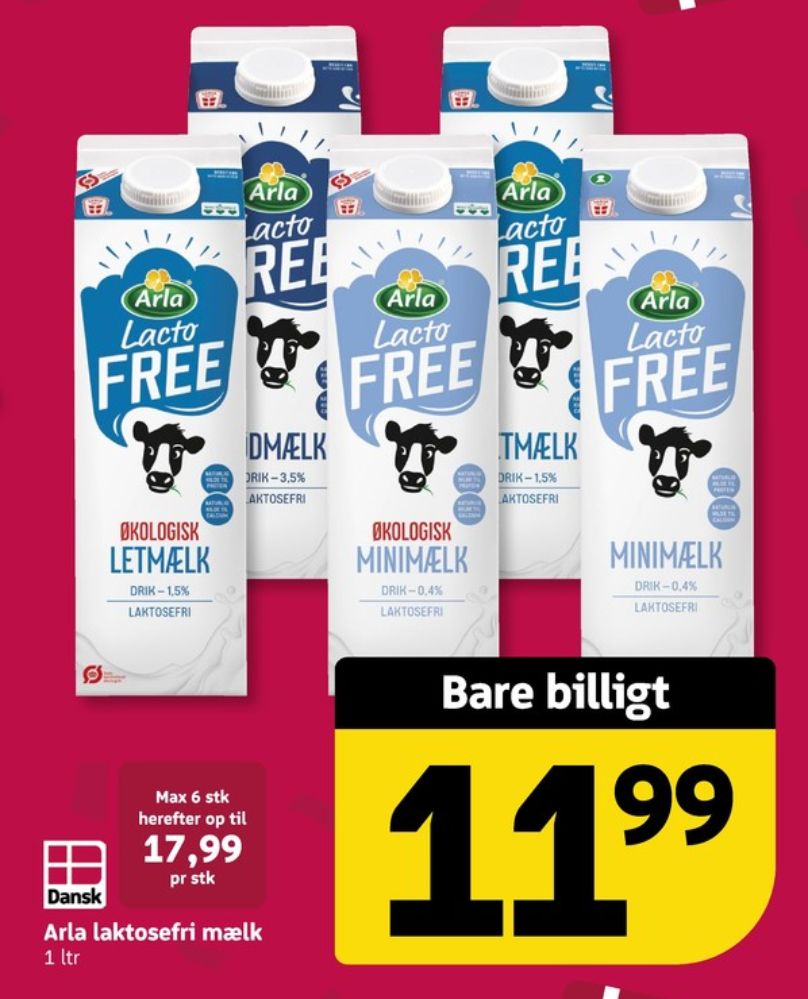 Arla Lacto FREE, Minimælk