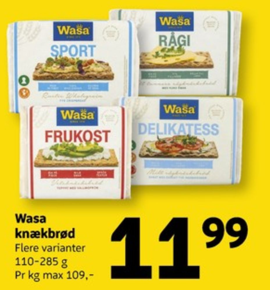 Wasa, Frukost knækbrød