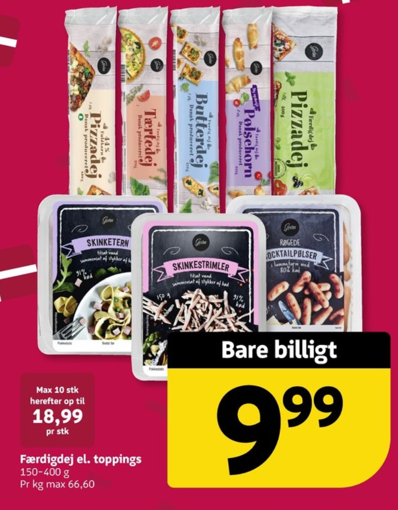 Gestus, Cocktailpølser