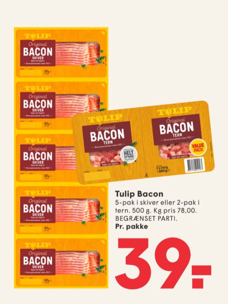 Tulip, Baconskiver