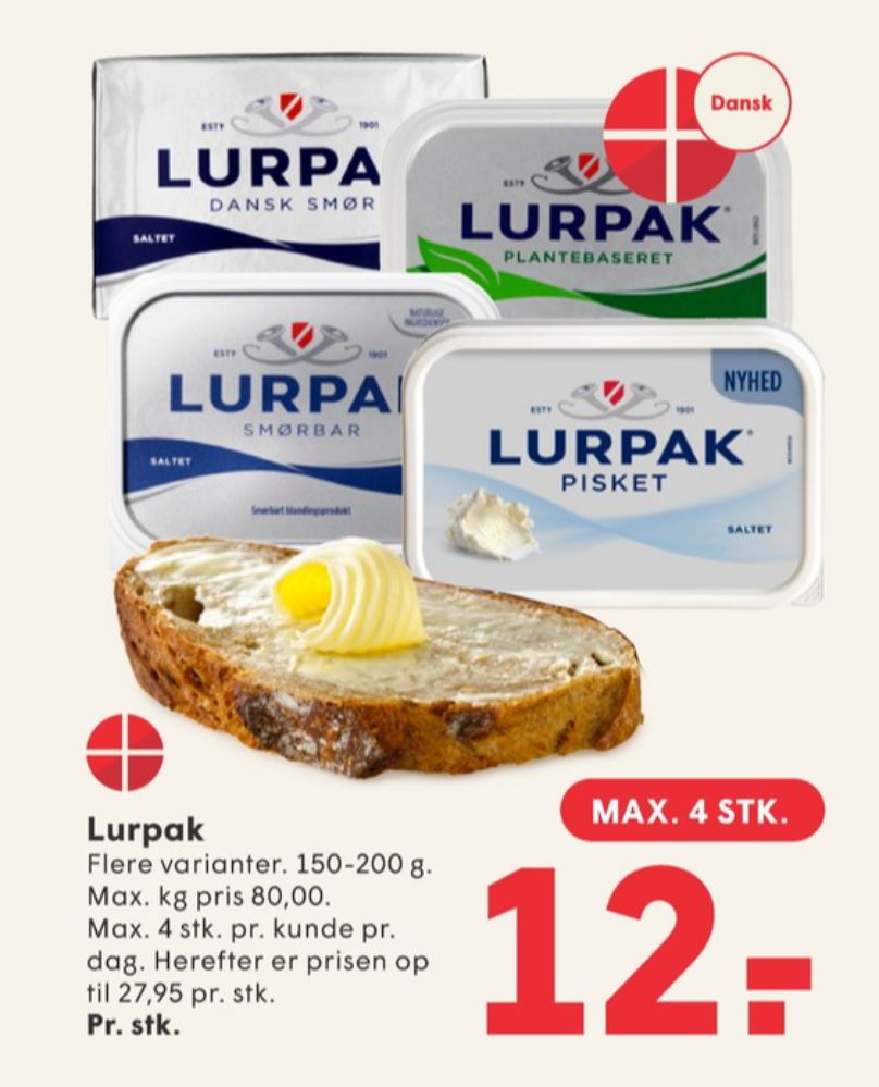 Lurpak, Smørbar