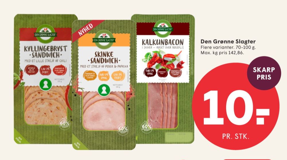 Den Grønne Slagter, Kalkunbacon