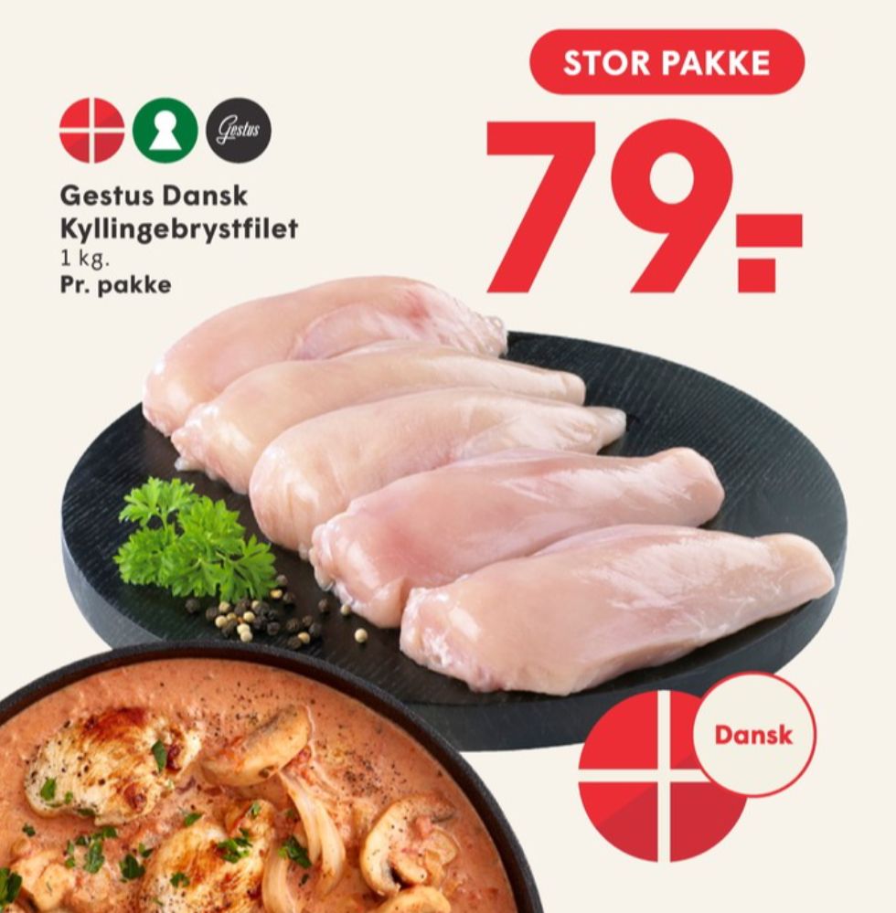 Gestus, Kyllingebrystfilet