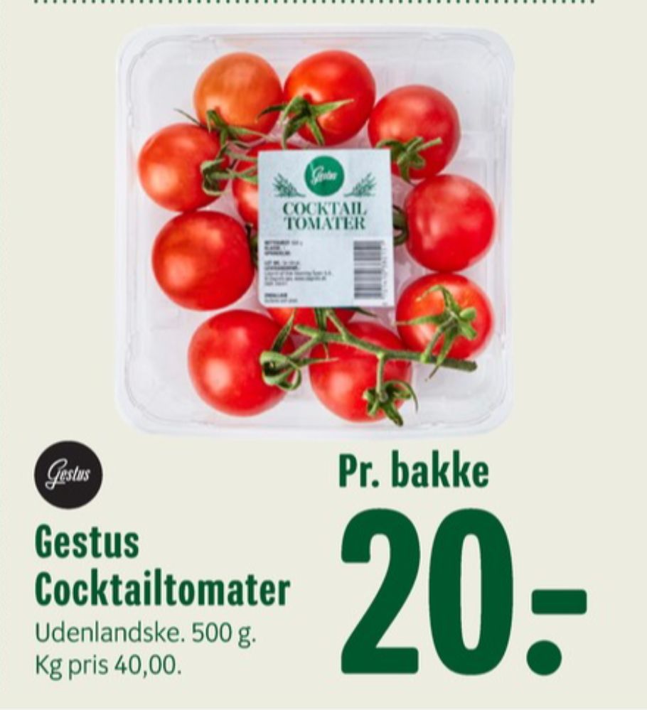 Gestus, Cocktailtomater