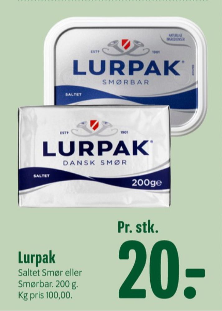 Lurpak, Smør