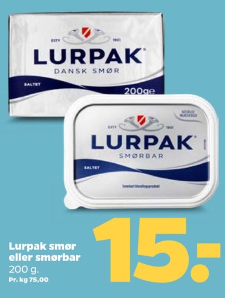 Lurpak, Smør