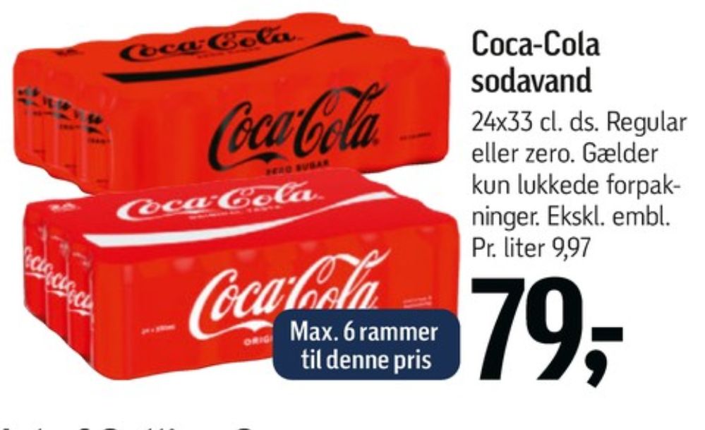 Coca Cola Zero, Cola 24 pk.