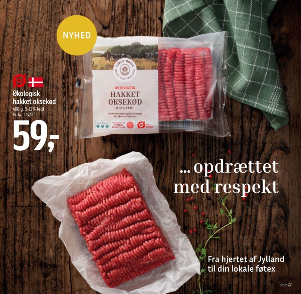 Tjele Gods, Hakket oksekød 8-12%