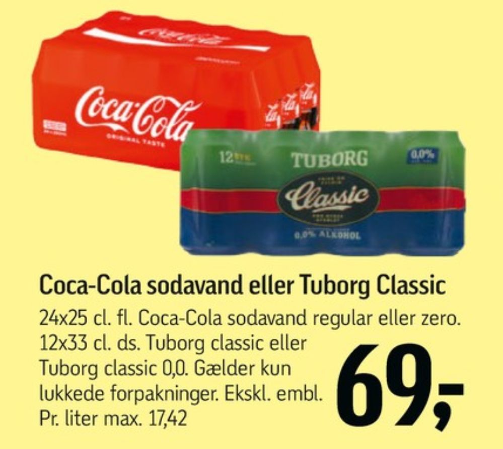Tuborg Classic 0,0, Øl - Alkoholfri 12 pk.