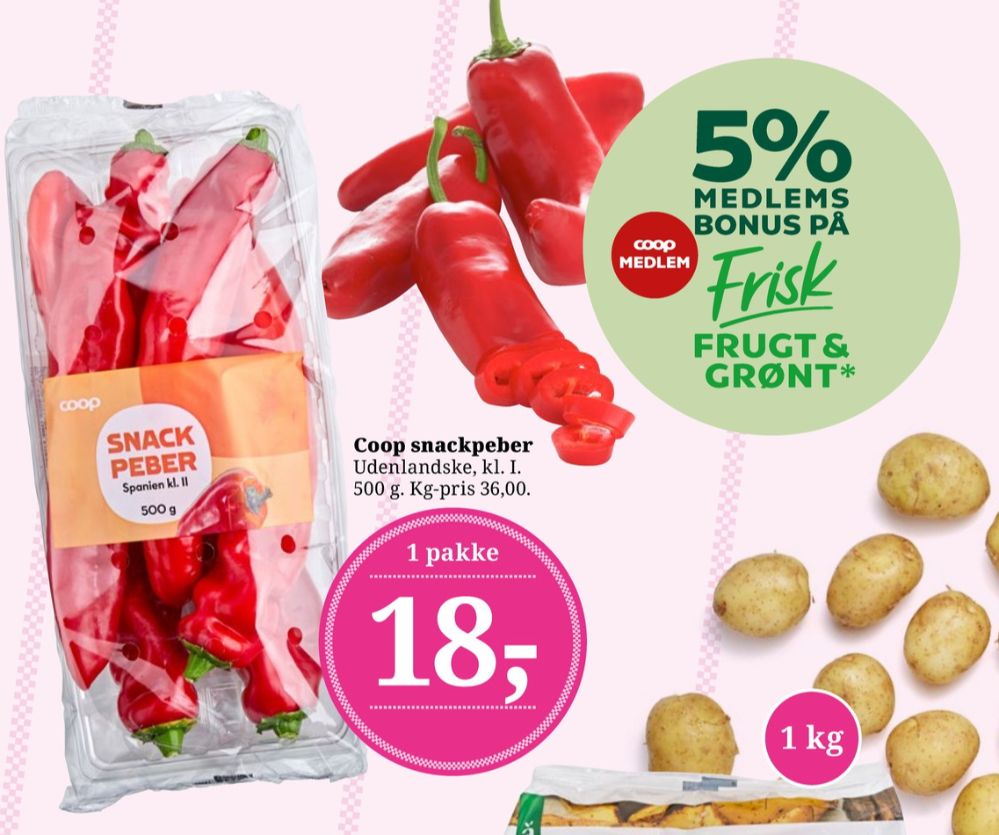 Coop, Peberfrugt Rød snack
