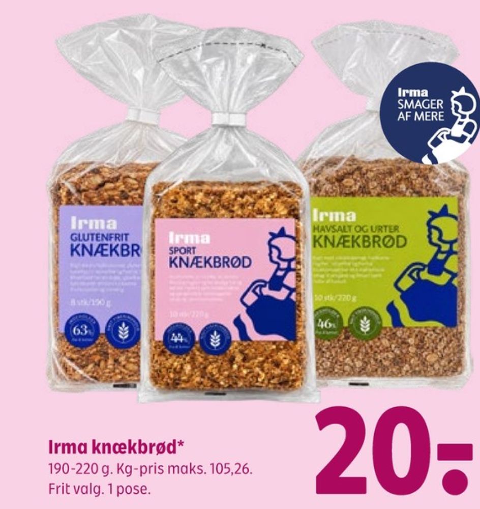 Irmas, Havsalt og Urter Knækbrød