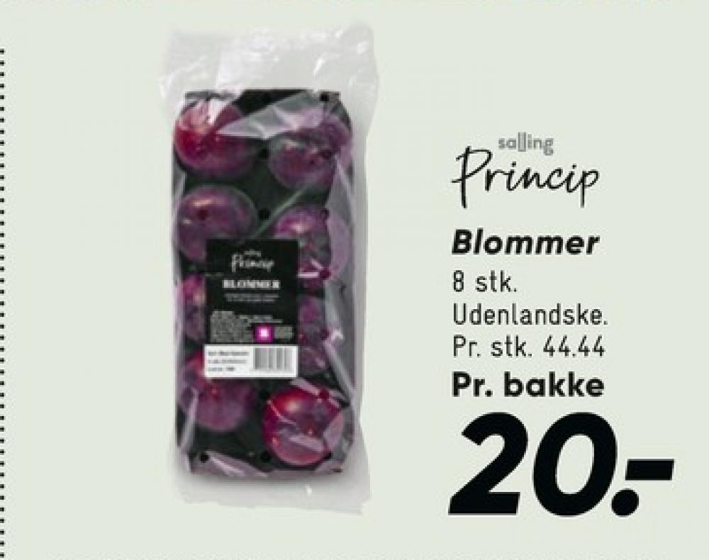 Salling Princip, Blommer
