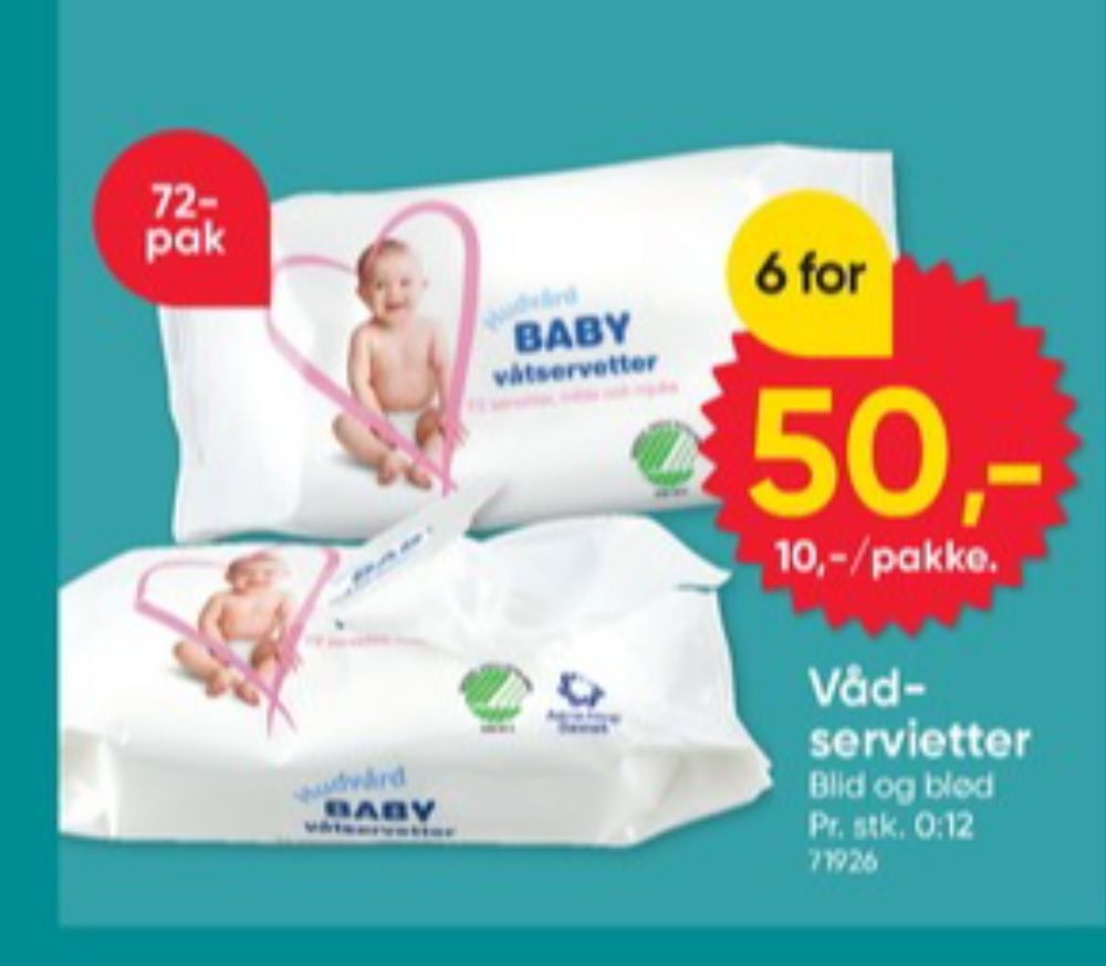 Dollarstore, Vådservietter