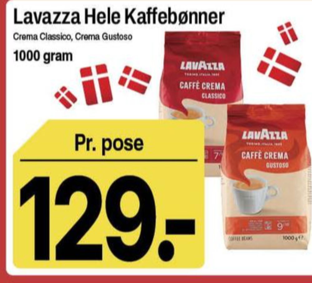 LavAzza Caffe Crema Gustoso, Kaffebønner