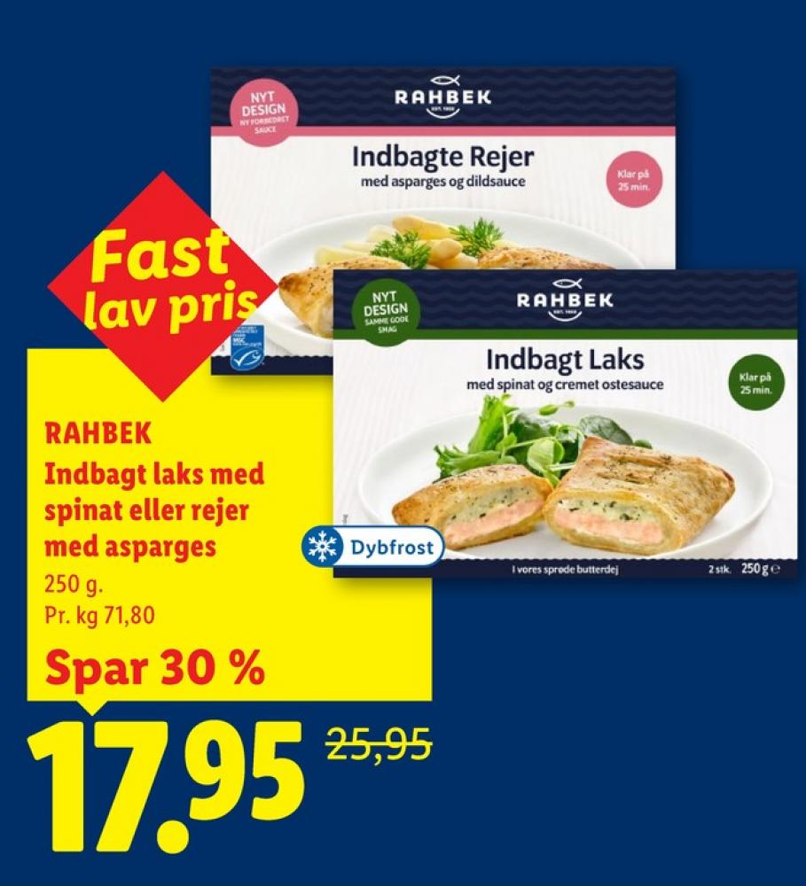 Rahbek, Indbagte Rejer med Asparges og Dildsauce