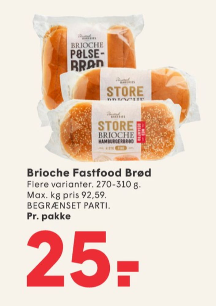 United Bakeries, Brioche Hotdogbrød