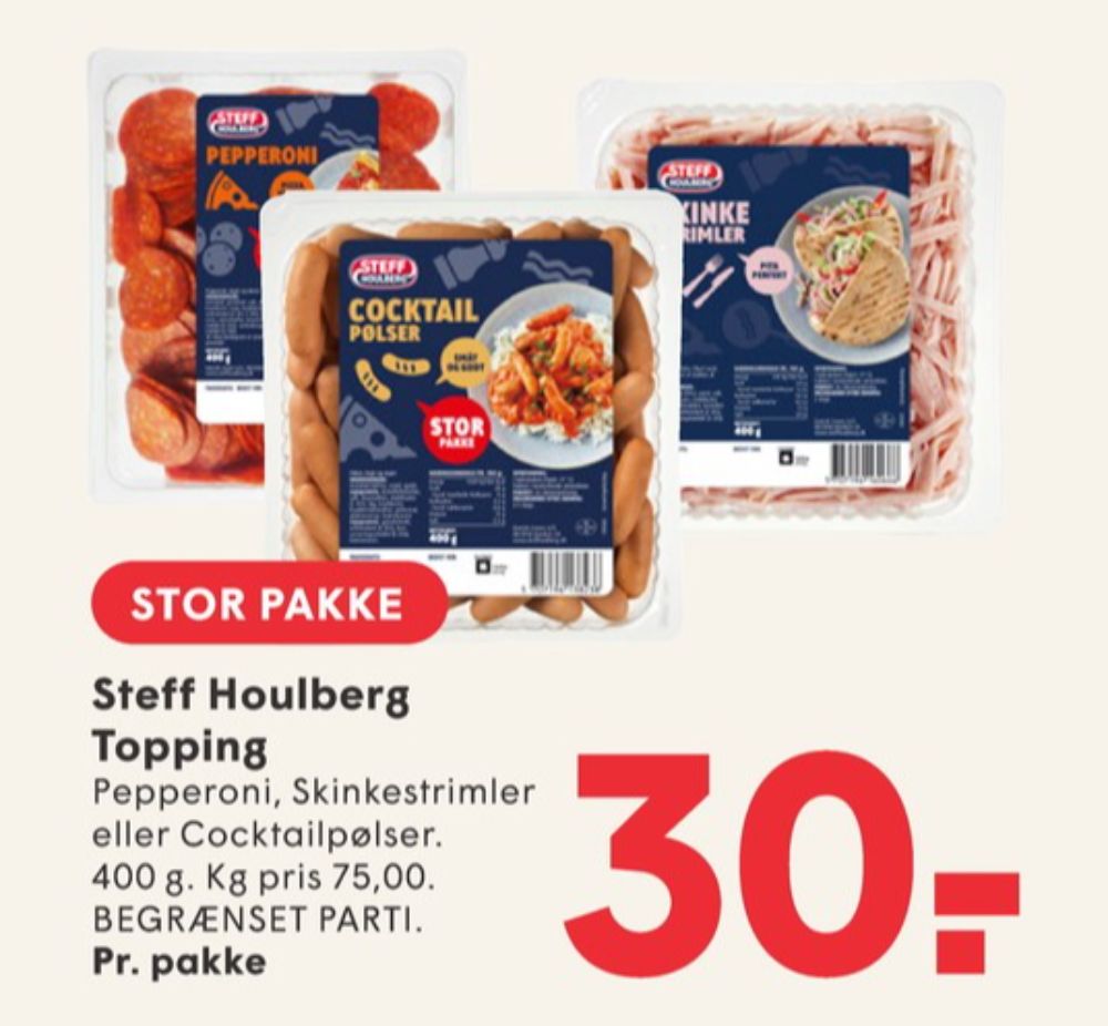 Steff Houlberg, Cocktailpølser